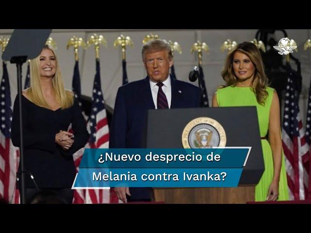 Se viraliza mueca de Melania Trump a Ivanka durante convención republicana