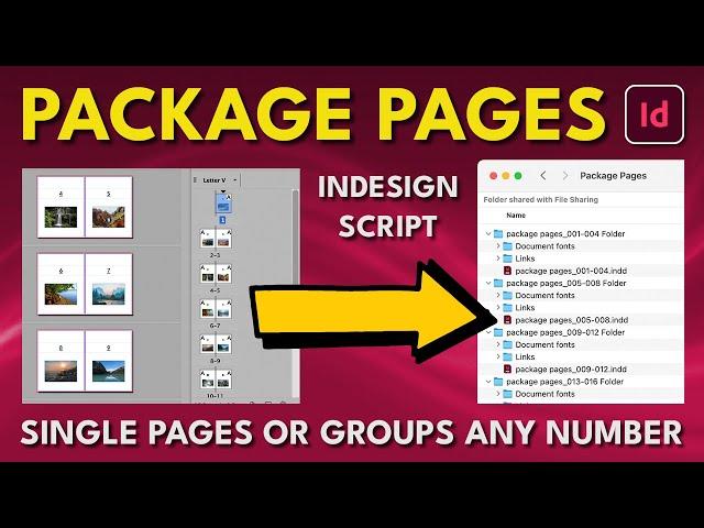 InDesign Script Package Pages