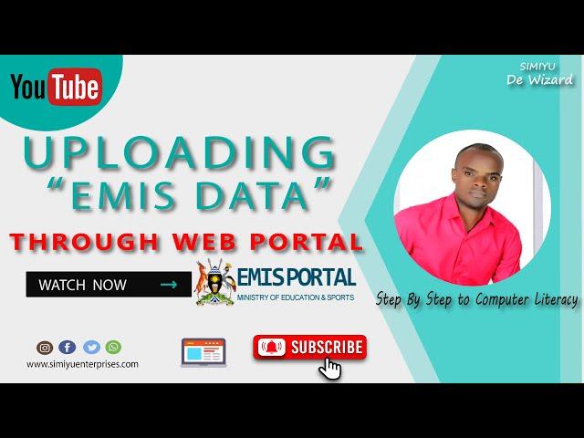 How to Upload EMIS  Data Through Web Portal