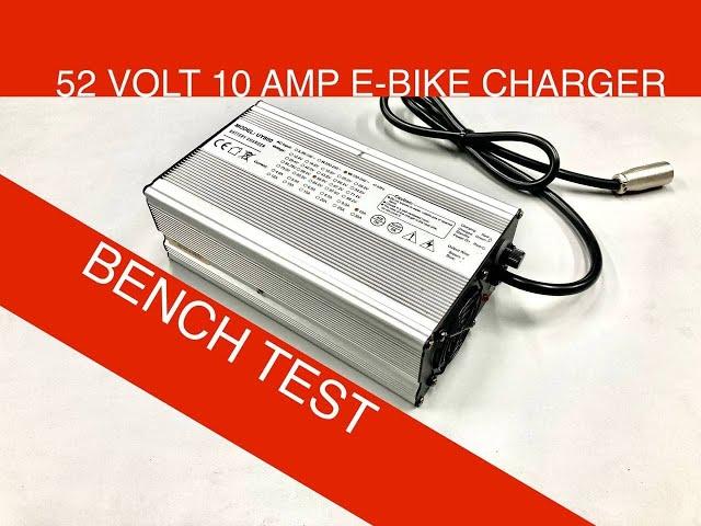 Bench Test, 52 volt 10 amp 14s lithium E-Bike Charger