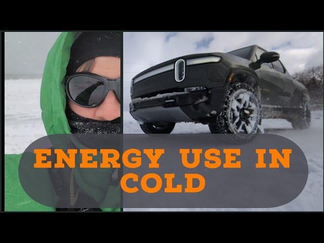 RIVIAN Winter Range Ep3: Energy in COLD But Dry Conditions   4K