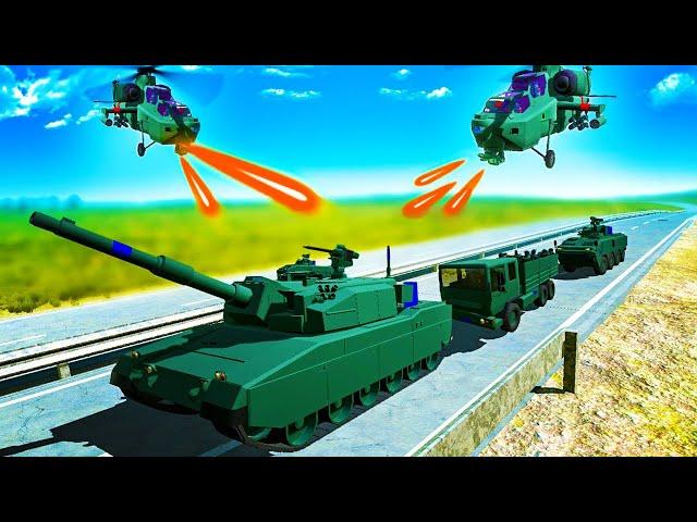 Launching MASSIVE AMBUSH Against Modern Warfare Military CONVOY ESCORT in Ravenfield!