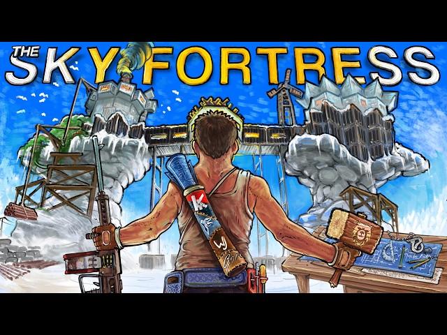 I Created a SOLO SKY FORTRESS on TWO ANVIL ROCKS - Rust