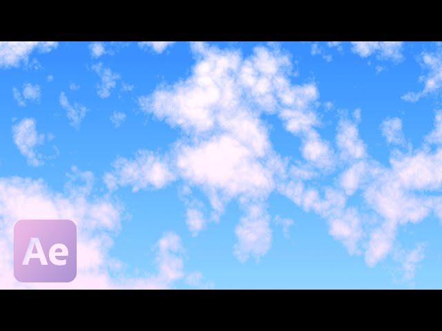 Create Moving clouds in 7 minutes!  QUICK and EASY After Effects 2023