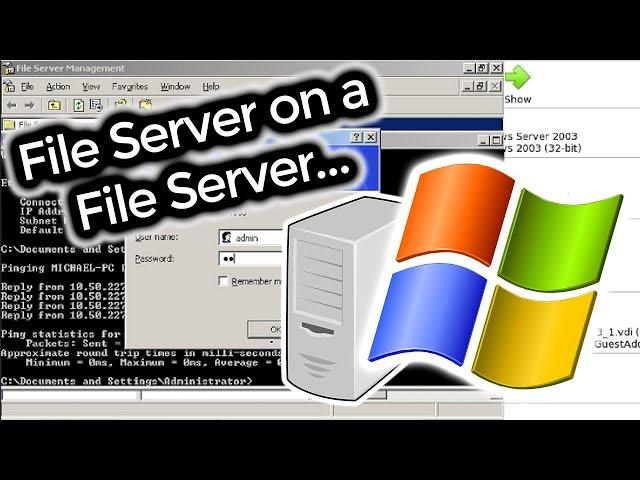 Creating a Windows Server 2003 File Server on a NAS That’s Being Used as a File Server...