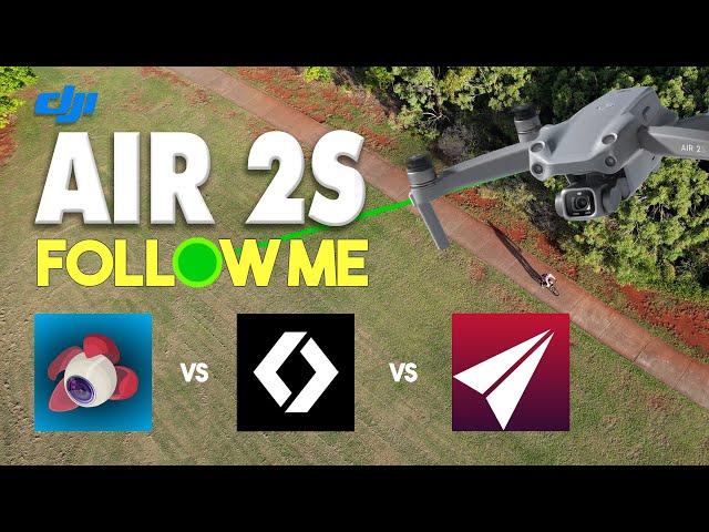 Litchi vs Dronelink vs Maven - Follow Me Comparison Using DJI Air 2S | DansTube.TV