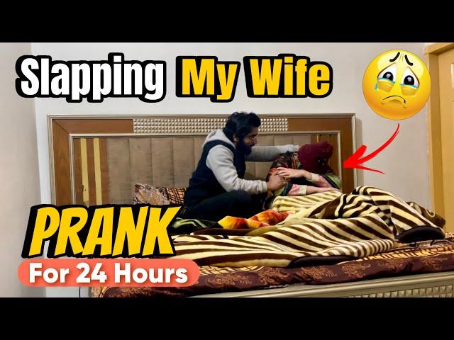 SLAPP!NG my WIFE for 24 HOURS PRANK  She Cried  || The Engineer Couple