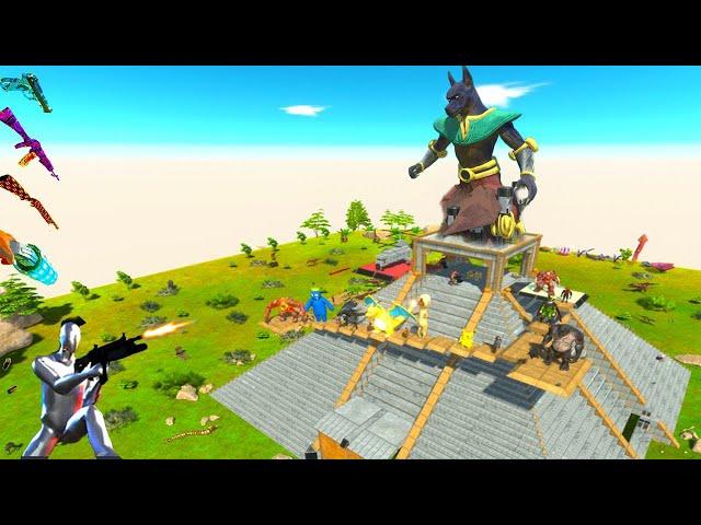 FPS AVATAR vs PYRAMID of ANUBIS PARKOUR - Animal Revolt Battle Simulator