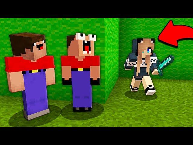 ВСЕ СЕРИИ 2 НУБА И ДЕВУШКА ПРО ИГРАЮТ В ПРЯТКИ В МАЙНКРАФТ! MINECRAFT СБОРНИК