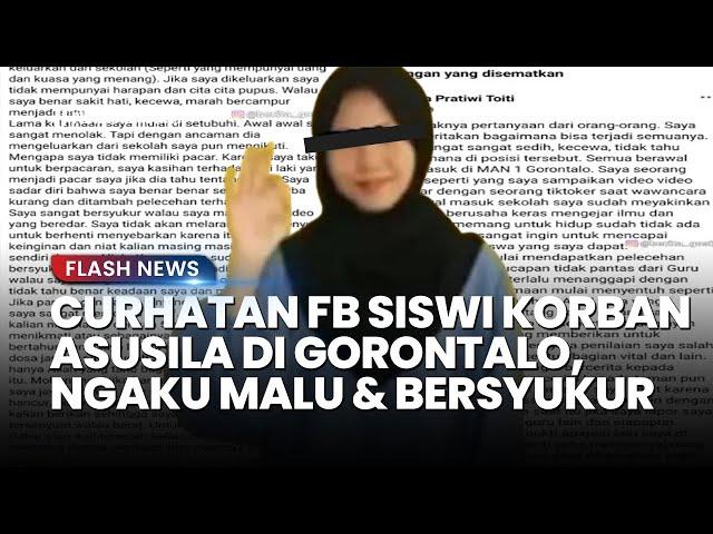 Viral Curhatan Diduga Siswi Pemeran Video Syur dengan Guru di Gorontalo, Ngaku Malu & Bersyukur