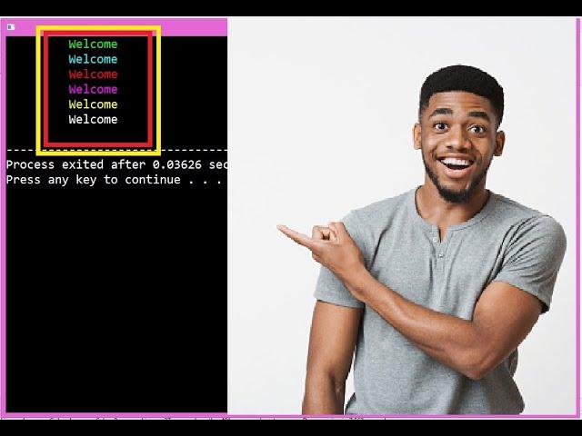 How to print console text by different color in c or c++,programming triks by apt