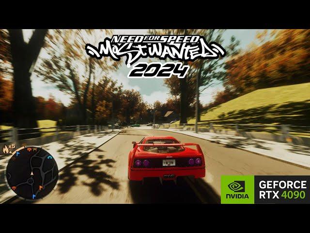 OMG TOO FAST Ferrari F40 | Need For Speed Most Wanted Remastered gameplay | Graphics Mods 2024