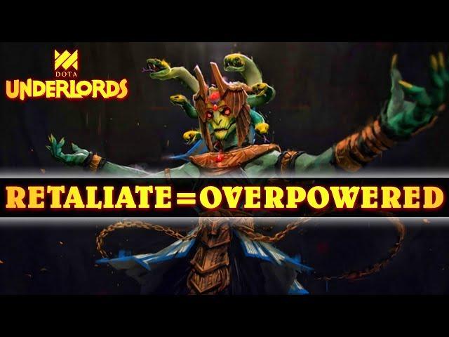 Retaliate Feels Kinda OP Right Now.. | Dota Underlords