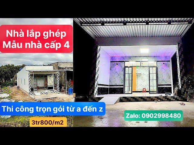 Thi công nhà lắp ghép tại Tiền Giang, trọn gói 3tr800/m2, liên hệ zalo 0902998480.