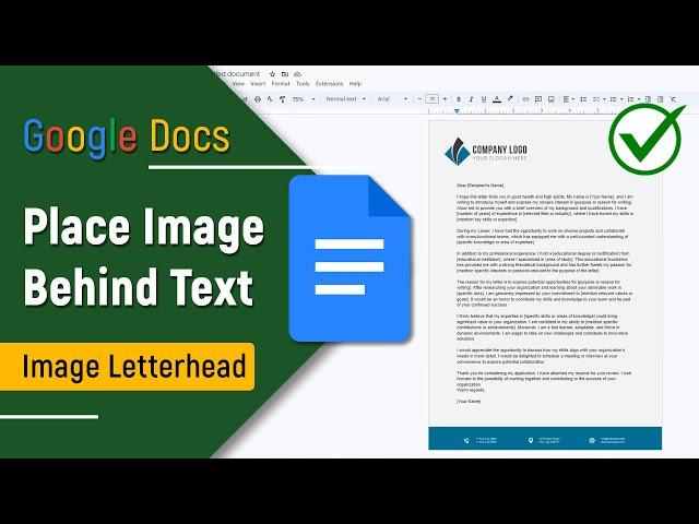  How to Insert Image Letterhead in Google Docs | 2024