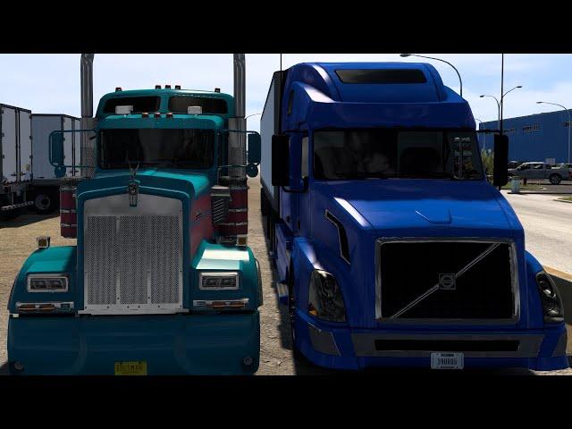 Shaggy...De Amateur Driver... driving the Kenworth W900 on a delivery