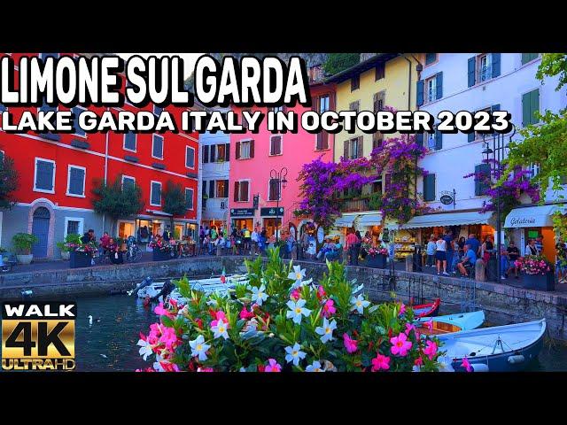 LIMONE SUL GARDA ITALY, HERE IS WHAT TO EXPECT IN EARLY OCTOBER IN LAKE GARDA. 4K60FPS |VIRTUAL WALK