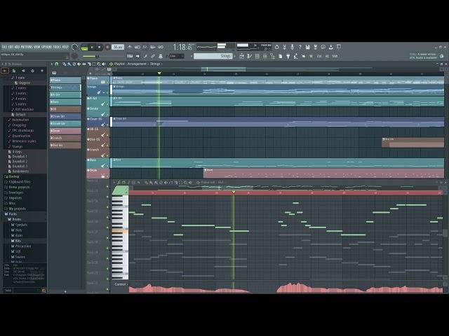 [FL Studio Project 14] Realistic K-pop Ballad Midi Strings Arrangement