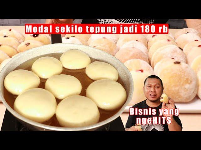 Donat bomboloni modal tepung sekilo jadi 180 ribu