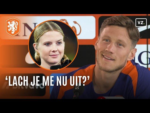 Vraag van Noa Vahle zorgt voor opschudding op persco van Nederlands elftal: 'Lach je me nu uit?'