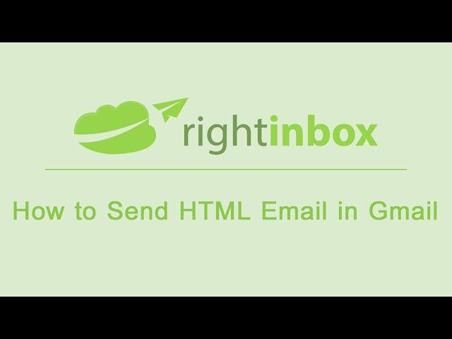 How to Send HTML Email in Gmail