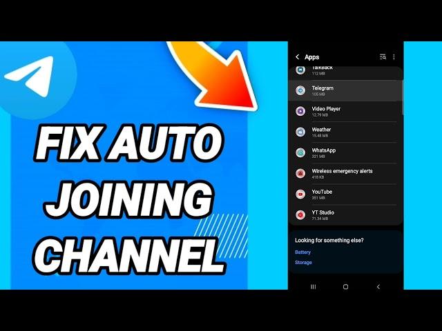 How to fix auto joining channel On Telegram