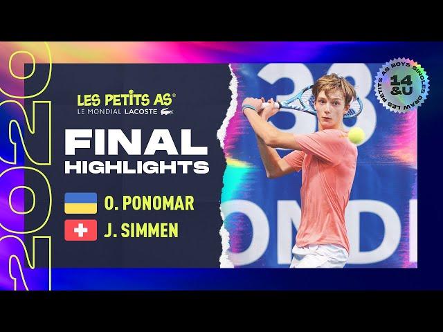 Les Petits As 2020 | Boys Final Highlights | Oleksandr Ponomar vs. Janis Raffael Simmen