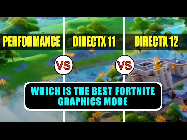 Performance vs DirectX 11 vs DirectX 12 - which is the best graphics mode in Fortnite?