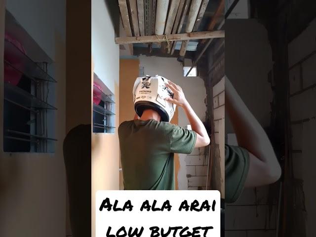 Helm Ala ala Arai low budget #modifikasi #helm #araihelmet