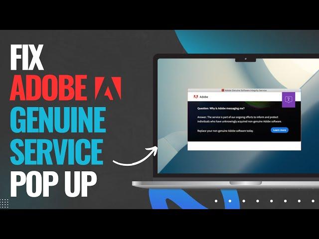 How to Fix Adobe Genuine Service Alert on Mac - 2025