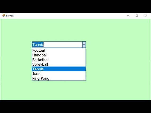Visual Basic.net: How to set ComboBox default value(item-null-add text)