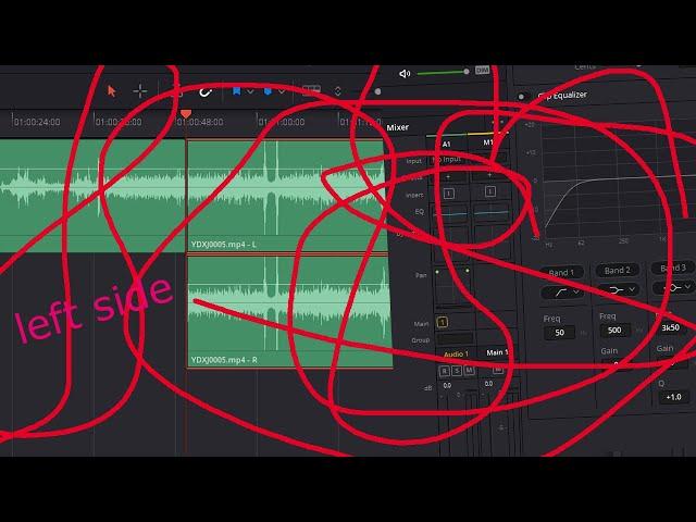 How to fix Audio in only 1 ear - DaVinci Resolve