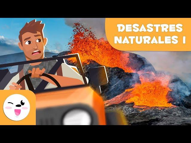 DESASTRES NATURALES para niños - TERREMOTO  VOLCÁN  TSUNAMI  HURACAN ️ TORNADO  INCENDIO