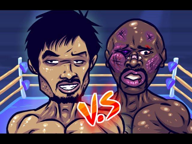 Mayweather VS Pacquiao Fight Cartoon