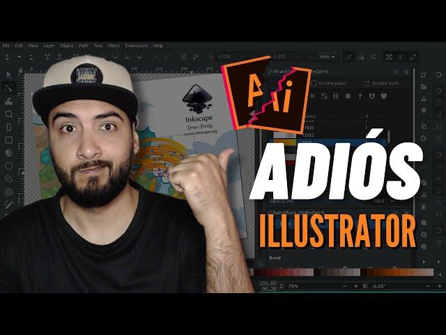  ADIÓS ILLUSTRATOR ️ Hola Inkscape  programa gratuito para diseñar con vectores