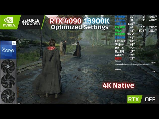 Hogwarts Legacy - 4K Native Optimized Settings | RTX 4090 | 13900K 6GHz