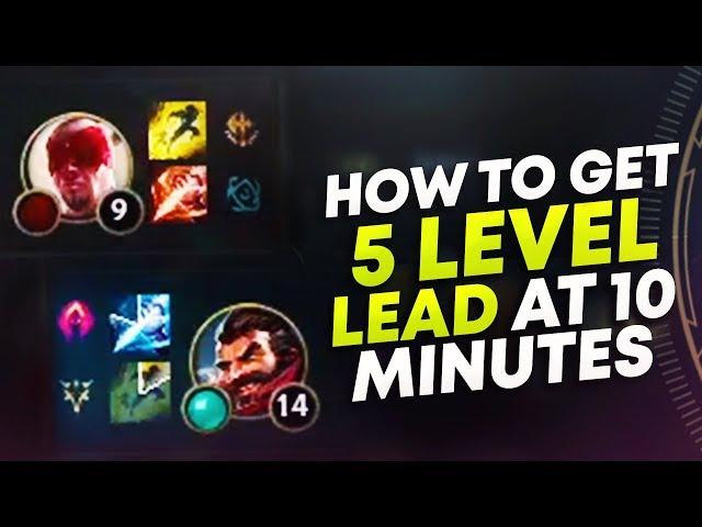 HOW TO GET A 5 LEVEL LEAD AT 15 MINS! ( NEW JUNGLE XP) | League of Legends