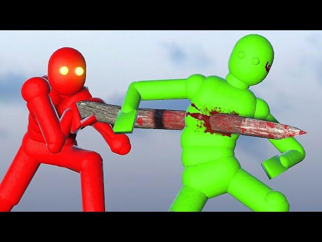 Dynamic AI Fights in Realistic Simulations! (with Active Ragdoll Physics)