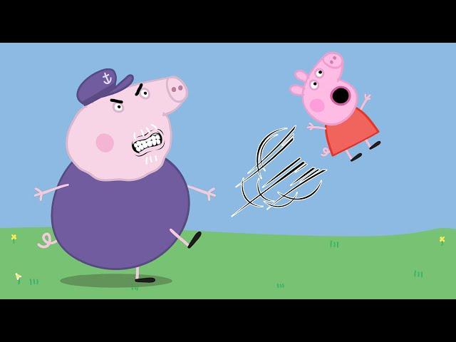 Grandpa Pig Sends Peppa to the MOON!