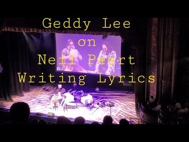 Neil Peart Writing Lyrics - Geddy Lee + Jack Black @ Los Angeles 11/28/2023