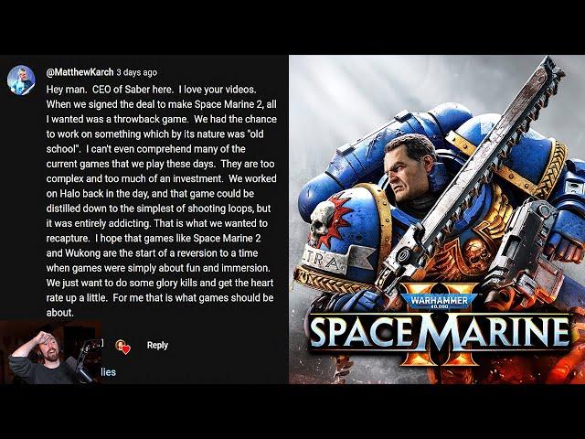 Space Marine 2 CEO Responded..