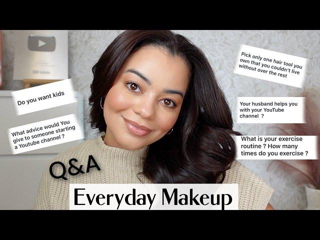 Everyday Makeup Tutorial Q&A - Kids, Marriage, Hair Tools & Giveaway!