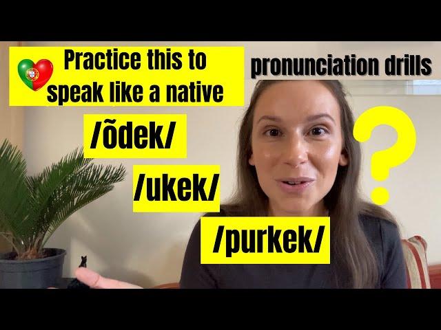 European Portuguese Pronunciation practice: Improve pronunciation with question words!