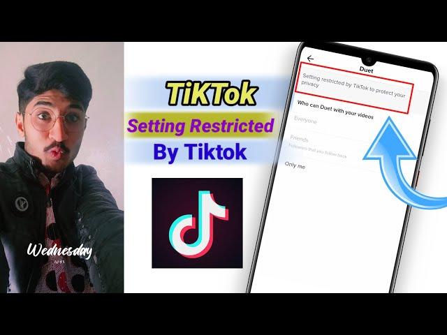 setting restricted by tiktok || how to fix setting restricted by tiktok to protect your privacy