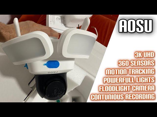 AOSU Floodlight Camera Wired Review - 3K UHD, 360° Coverage, Smart Sensor Lighting, No Monthly Fees!