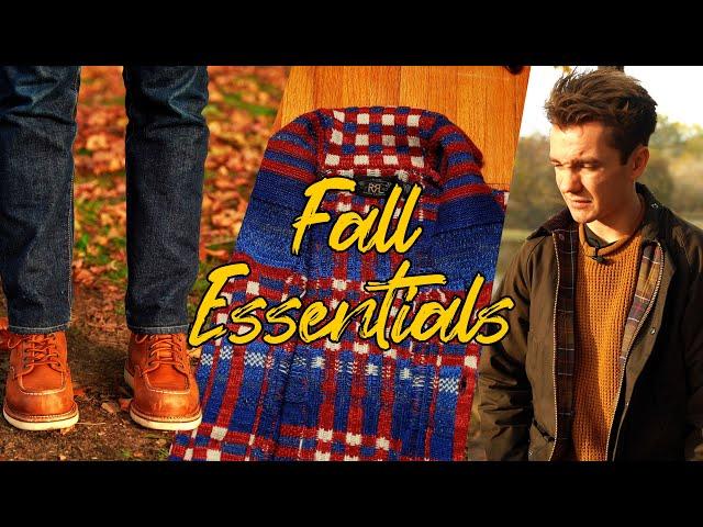 My 9 Fall Essentials. (Barbour, Red Wings, RRL, etc.)