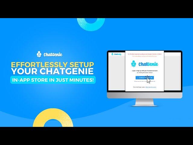 Effortlessly Setup your ChatGenie In-App Store in Mere Minutes | Simple & Quick Tutorial