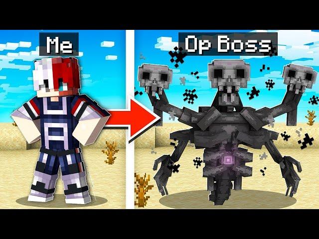 Morphing into OP BOSSES to Prank My Friend in MINECRAFT 