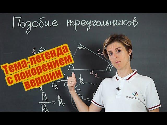 Подобие треугольников. Признаки подобия треугольников (часть 1) | Математика