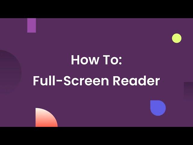 How to Share Your Content in Fullscreen With Issuu